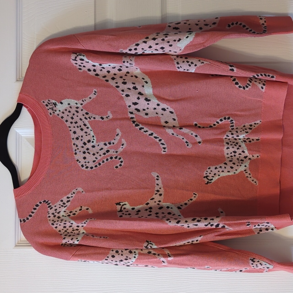Loft cheetah sweater, size small